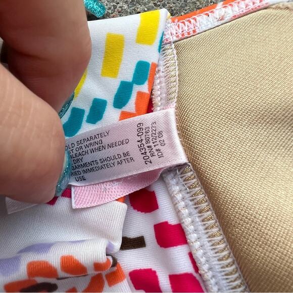 Victoria’s Secret floral dot paisley halter triangle bikini top - Picture 5 of 6